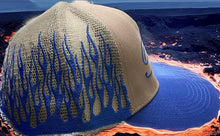 Load image into Gallery viewer, Grey Flaming Trucker Hat